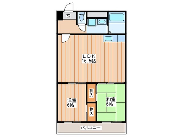 メゾン讃良の物件間取画像